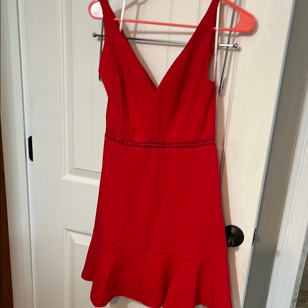 Lulu's Vibrant Red Mini Dress